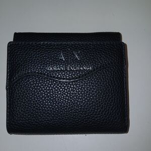 Armani Exchange Black Textured Wallet